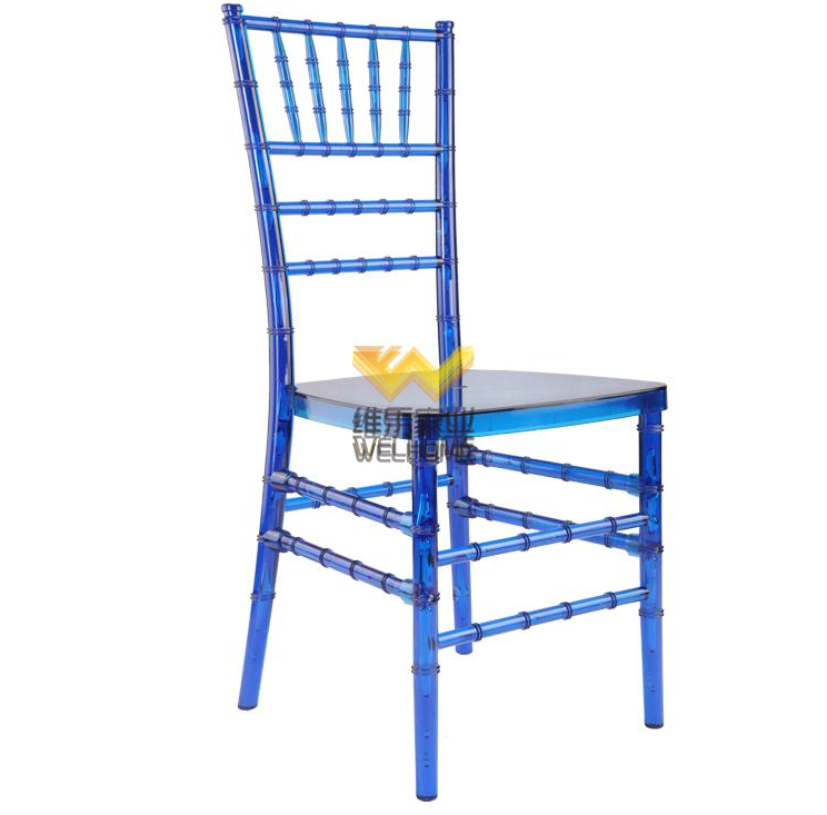 Blue Acrylic affordable antique chiavari chair for wedding/events